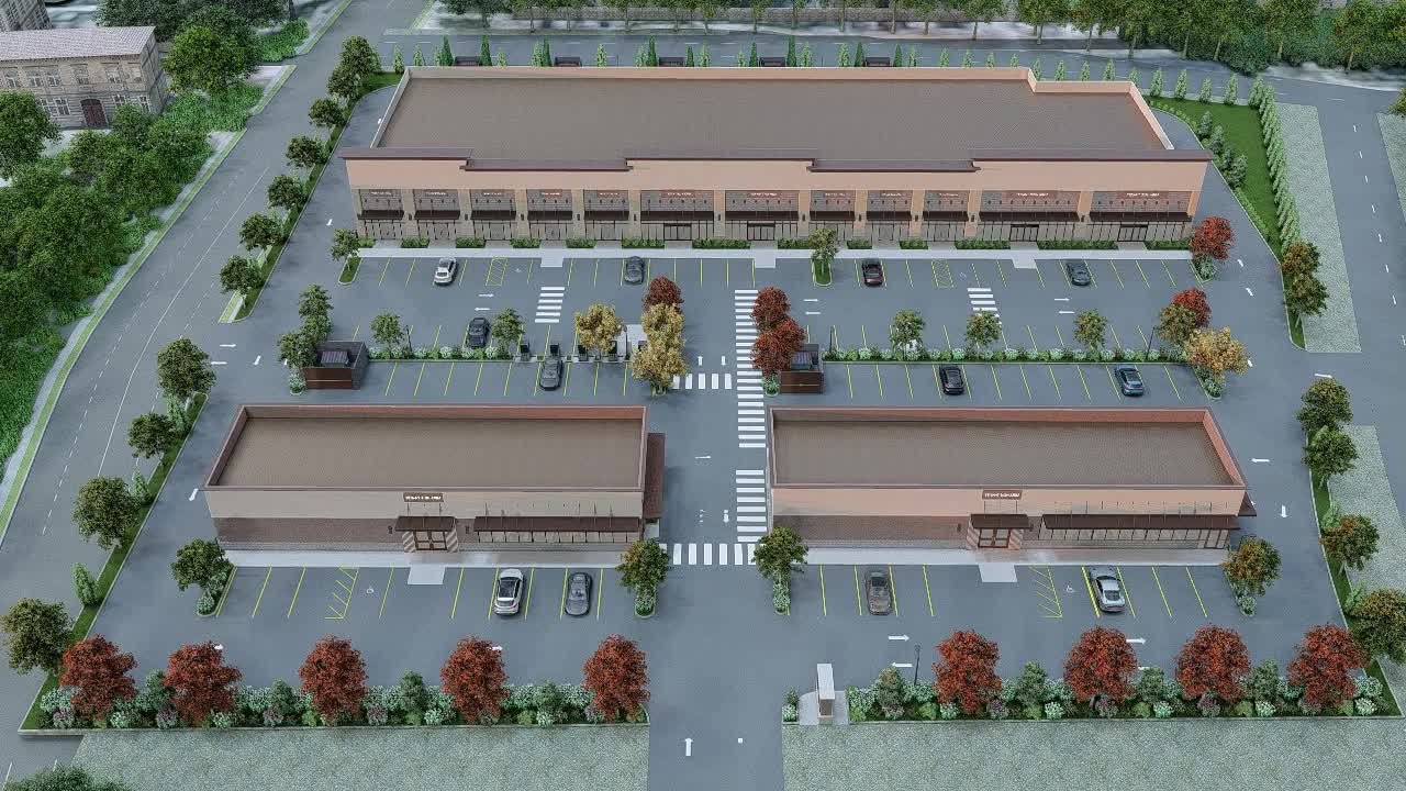 Strip Mall & Restaurant — Exterior visualization by SAFE Engineering Solutions